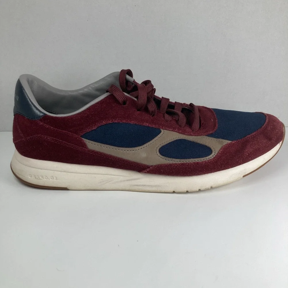 Cole Haan Grandpro Burgundy Mens Size 11.5 Classic Lace Up Running Shoes Sneaker